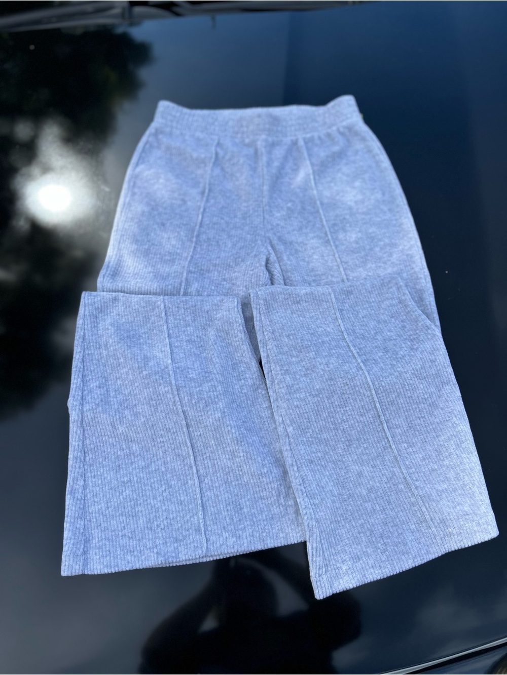 Flare womans aerie Ribbed Wide-Leg Lounge Pants -